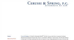 Desktop Screenshot of cerussilaw.com